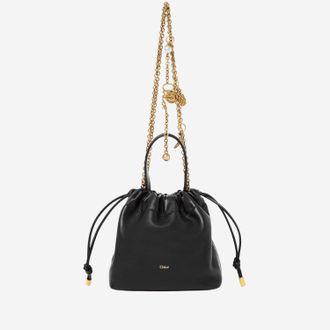 Chlo&eacute; Mini-Schultertasche aus Leder