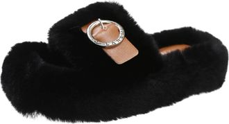 Generic Black Womens Large Size Slippers with Thickened Design for All Day Comfort in Cold Conditions Ideal for Various Outfits and Occasions with Supportive 