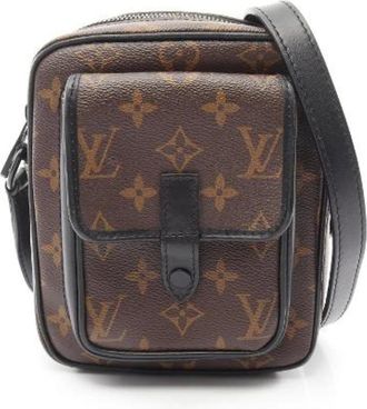Louis Vuitton Pre-owned Christopher Wearable Wallet Monogram Macassar Shoulder Bag - - Pre-owned - Uomo - Marrone - ONE SIZE
