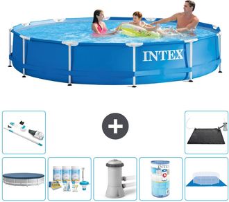 Intex Piscina Con Estructura Redonda - 366x76 Cm - 7-piezas S31597