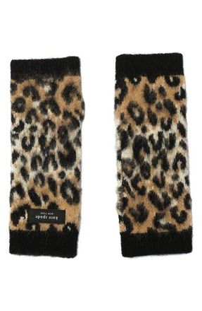 Kate Spade New York downtown leopard arm warmers in Natural at Nordstrom