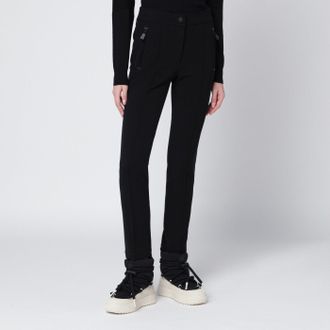 Moncler Pantaloni slim neri in GORE-TEX