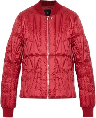 Rick Owens Geocamo Flight Jacket - unisex - Gewatteerde jassen - Rood - M - Wol - Jassen