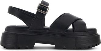 Hogan Leren Sandalen Met Tussenzool