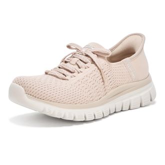Skechers Womens Graceful First Blush Sneaker, Taupe Knit, 4.5 UK