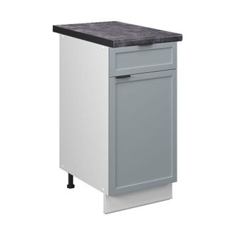 Vicco Mueble Bajo De Cocina Fame-line, Azul Claro-gris, 40 Cm, Et Antracita