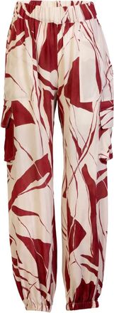 Silvia Tcherassi Jess broek met abstracte print - Beige