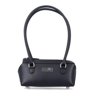 Maison Margiela Mm6 Maison Margiela New Bauletto J Mini Bag Black Calf Leather Internal Shoulder