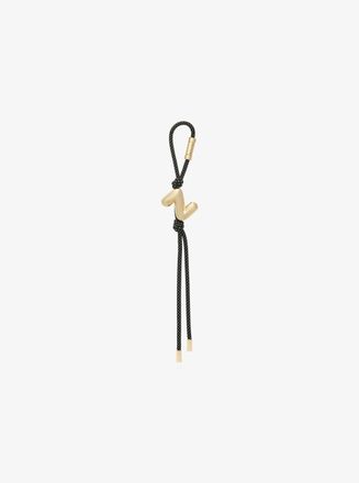 Michael Kors Initial Gold-Tone and Speckled Cord Bag Charm