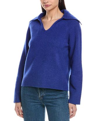 WeWoreWhat V-Neck Wool-Blend Sweater