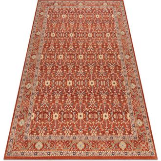 RugsX Rugsx - Alfombra De Lana Legend 468 12 Gb300 Osta - Ornamento, Marco, Exclusivo Rojo / Beige Red 80x160 Cm