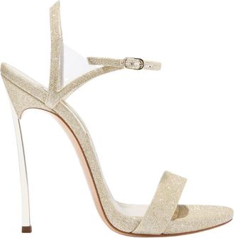 Casadei Hoge Hak Sandalen - Dames - Sandalen met hakken - Geel - 40 1/2 EU - Schoenen