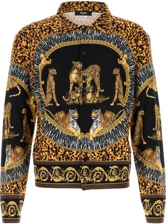 Versace Printed Knit Shirt