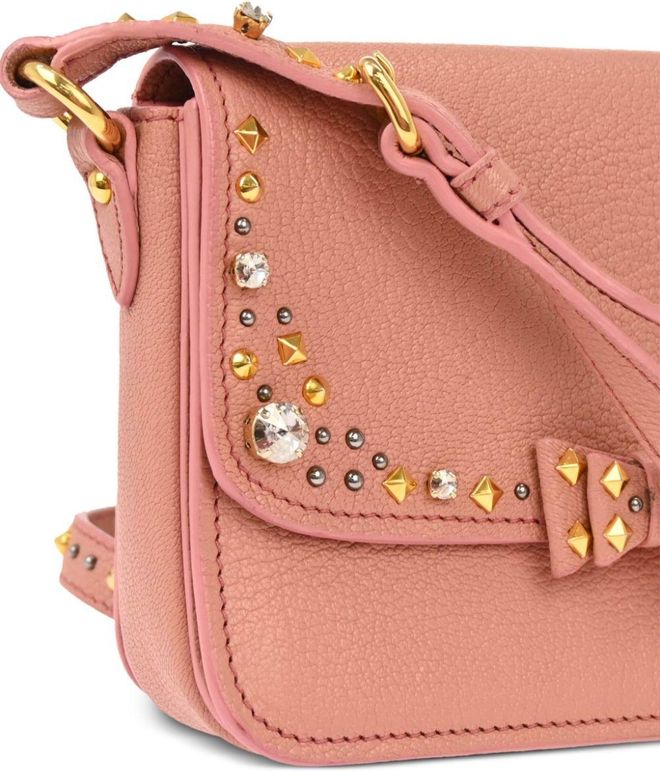 Miu Miu Borsa a tracolla con borchie anni 2010 Rosa da 937,00