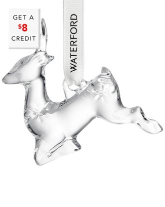 Waterford Mini Reindeer Ornament With $8 Credit