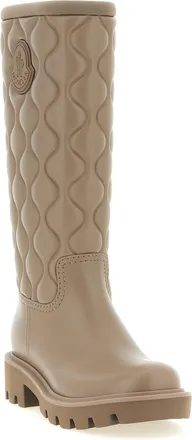 Moncler Womens Beige Pvc Over The Knee Shoe