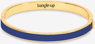 Bangle Up Emaillierter goldener Armreif Bangle - Blue Ray - T1 - 7mm