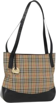 Burberry Pre-owned Shoulder Bags, female, Beige, Size: ONE SIZE Pre-owned Tote Bag