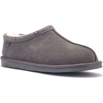 Australia Luxe Outback Genuine Shearling Ankle Slipper in Gray at Nordstrom Rack, Size 11