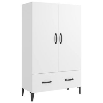 Berkfield Home Highboard White 70x31x115 cm Engineered Wood | Size: 70 x 31 x 115 cm