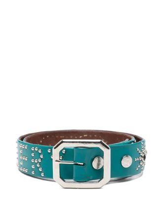 Gallery Dept. studded buckle belt - men - Leather - L - Blue