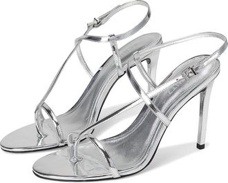 Schutz Azure Womens Sandals Silver : 10.5 M, Leather