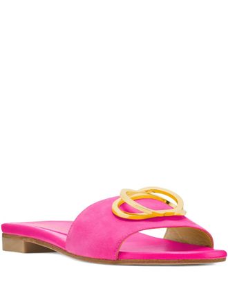 Stuart Weitzman Caicos double-buckle sandals - Pink