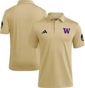 adidas Mens adidas Tan Washington Huskies Salute to Service Ultimate365 Solid Polo at Nordstrom, Size Xxx-Large