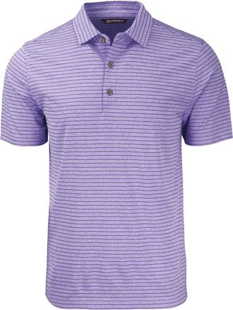 Cutter & Buck Forge Eco Heather Stripe Stretch Recycled Mens Polo