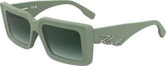 Karl Lagerfeld Womens 53mm Green Sunglasses KL6180S-316-53