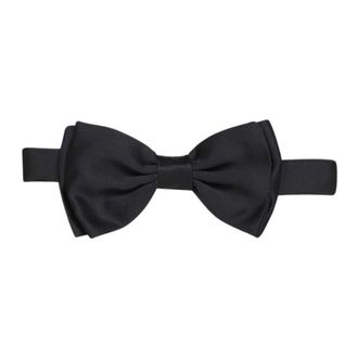 Lardini Accessoires, Heren, Zwart, ONE Size, Polyester, Klassieke Vlinderdas