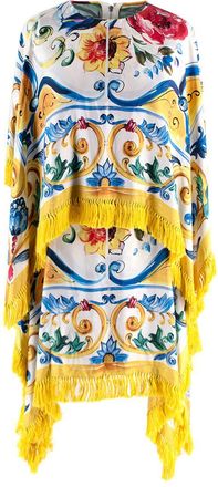 Dolce & Gabbana D&G Multicolor Pattern Kaftan Dress Size XS