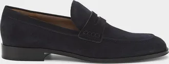 Gianvito Rossi Men & apos;s George Suede Penny Loafers