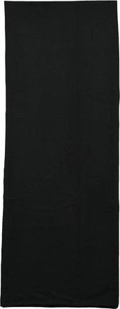 Alpha Studio Black Draping Rectangular Wool-Cashmere Stole