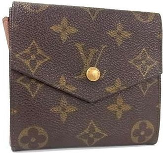 Louis Vuitton Brown Monogram Wallet (Tri-Fold) (Pre-Owned)