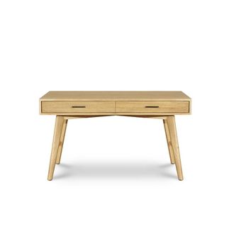 Robin des Bois Escritorio de 2 cajones de roble beige