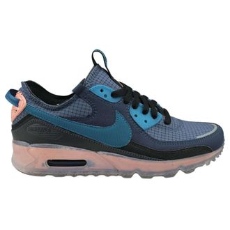 Nike Air Max Terrascape 90 Leather Textile Mens Lace Up Trainers - Obsidian Marina Thunder Blue - Size:UK 10.5