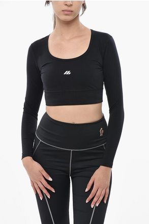 Balenciaga ACTIVEWEAR Stretch Fabric Crop Top size L