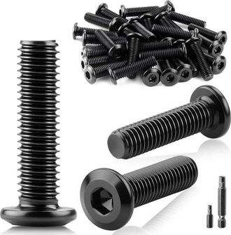 OEM 30 Tornillos De Cabeza Plana M6 X 30 Mm, Tornillos De Acero Inoxidable Para Montaje, Mantenimiento Y Uso Dom&eacute;stico
