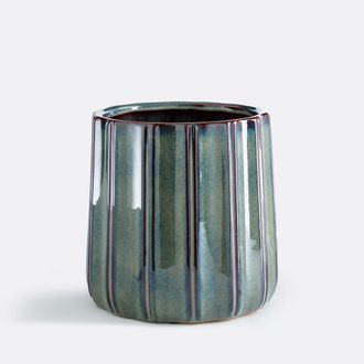 La Redoute Interieurs Bloempot van reli&euml;fkeramiek, diameter 27 cm, LYNOA