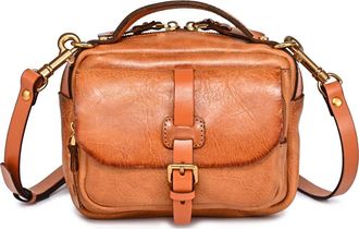 OLD TREND Ficus Leather Crossbody Bag in Caramel at Nordstrom Rack