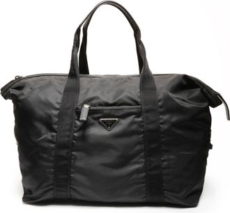 Prada Black Nylon Boston Bag (Pre-Owned)