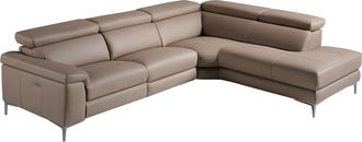 Angel Cerd&aacute; Sof&aacute; rinconera piel vacuno mecanismos relax