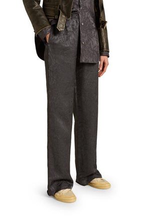 Golden Goose Toile De Jouy Jacquard Wide Leg Pants in Ombre Blue at Nordstrom, Size 4 Us