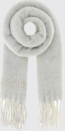 Isabel Marant Sciarpa Firny in misto lana dalpaca con logo ricamato e frange