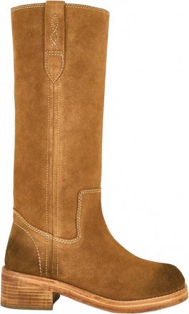 Free People Womens Blaze Pull On Boots In Toffee Suede