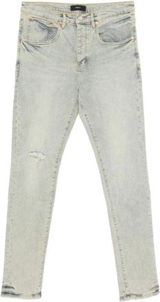 Purple P002 Mid Rise Slim Jean - Heren - Slim Fit Jeans - Blauw - W33 - Katoen - Jeans