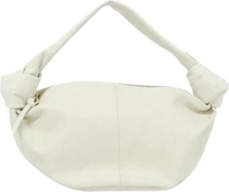 Bottega Veneta Pre-owned Shoulder Bags, female, White, Size: ONE SIZE Pre-owned Calf Handbag