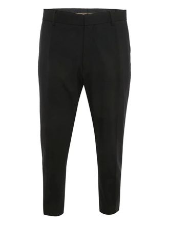 BOSS Broek van wolblend - Zwart