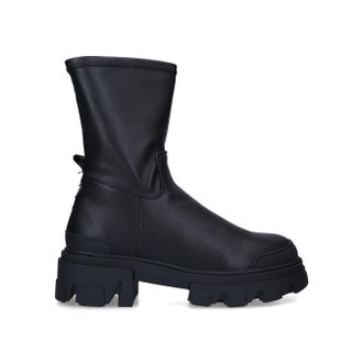 Kurt Geiger Womens Trekker Sock Boots - Black - Size UK 8